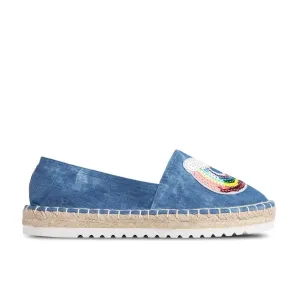 Espadrilles Kea Blue Jean Sequin Patches