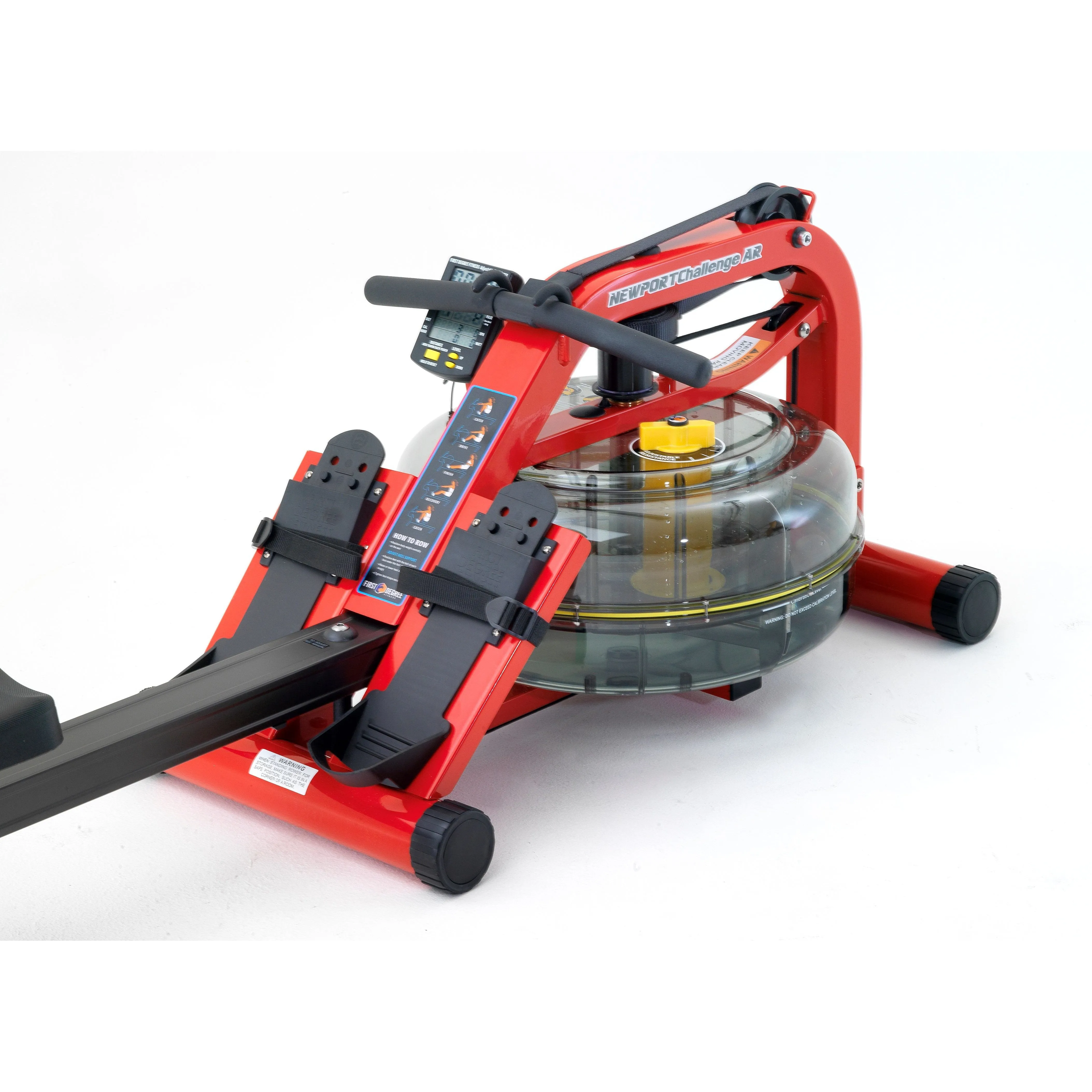 First Degree Fitness Newport Plus Red Indoor Rowing Machine