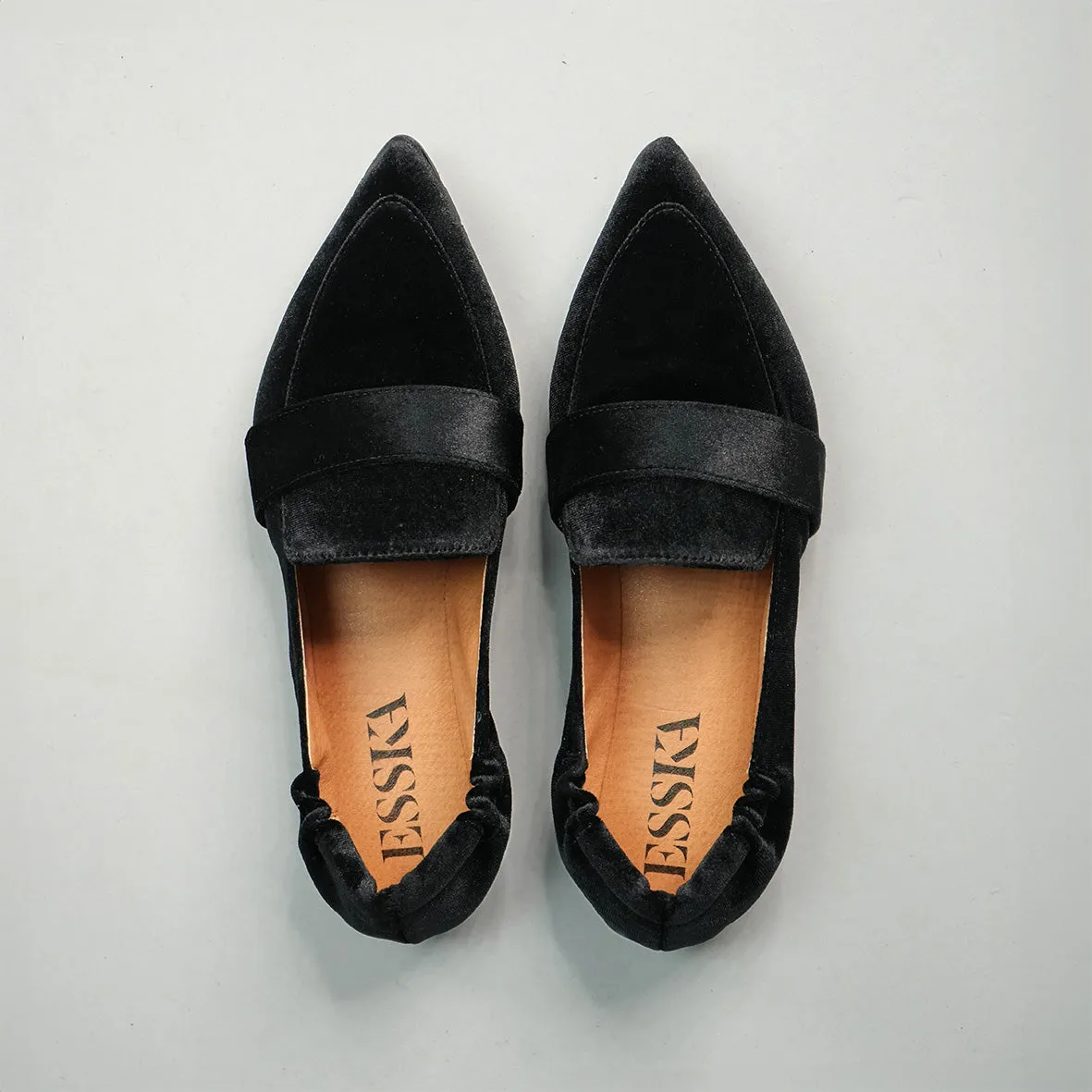 Hannah Vegan Velvet Black