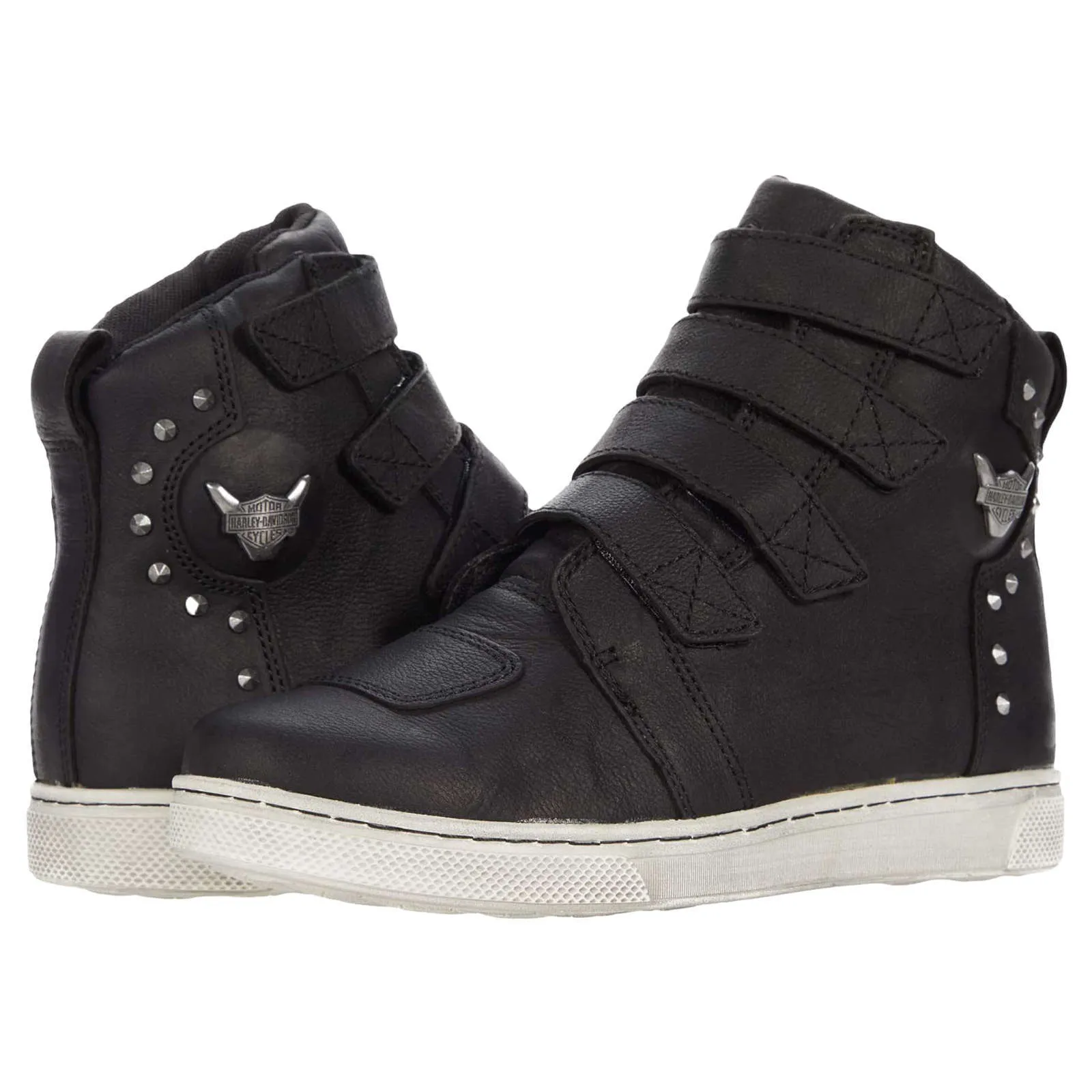 Harley Davidson Bateman Metal Velcro Full Grain Leather Women's Riding Trainers
