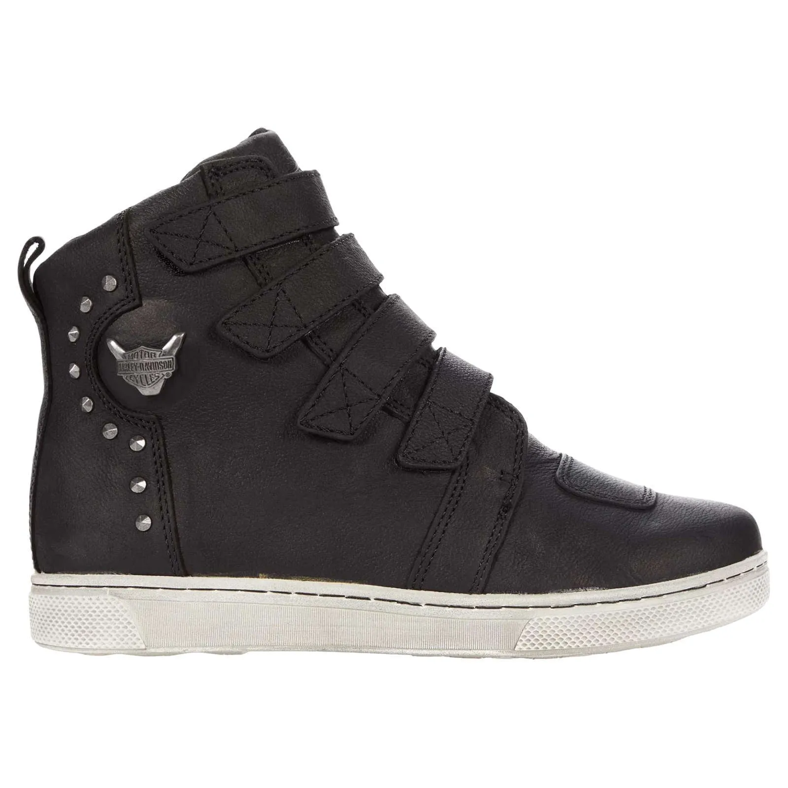 Harley Davidson Bateman Metal Velcro Full Grain Leather Women's Riding Trainers