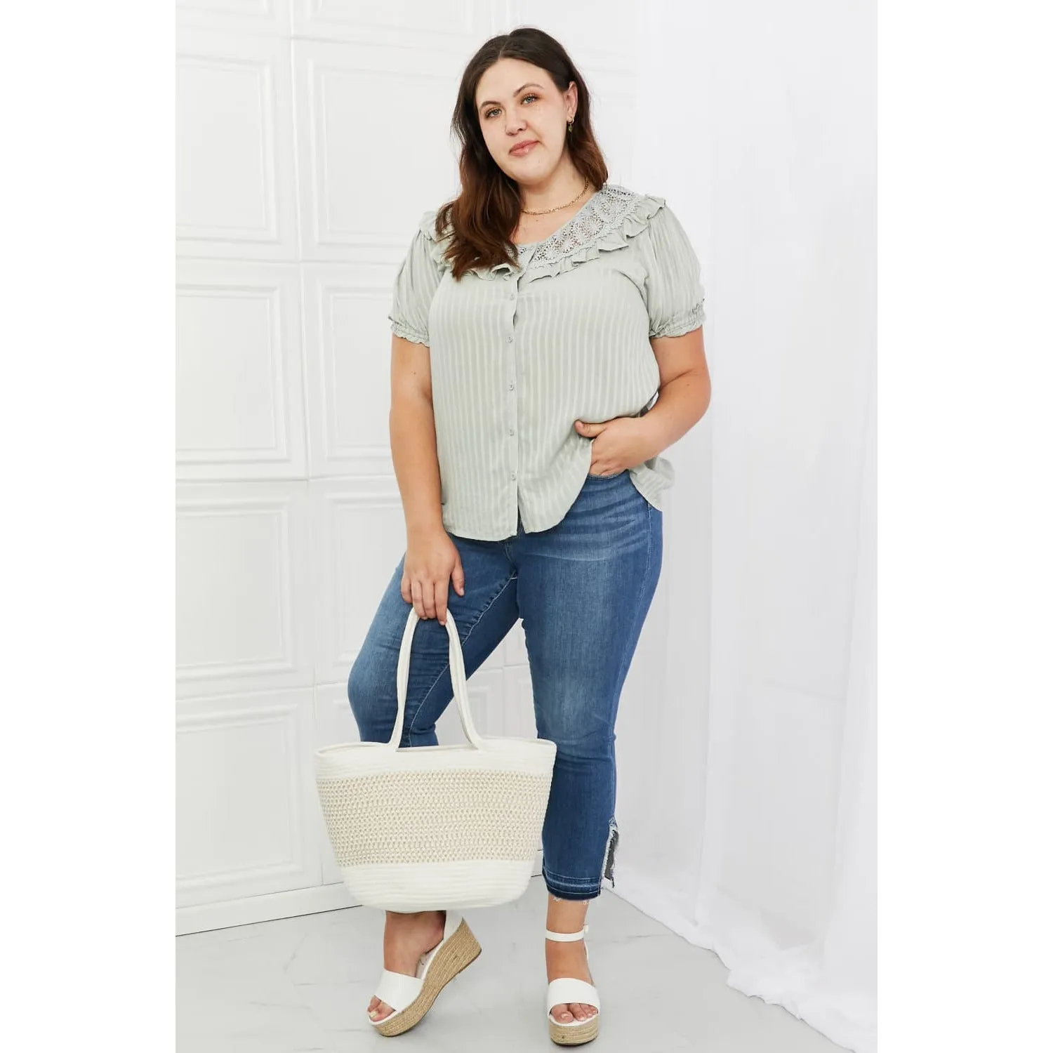 HEYSON Sweet Talk Full Size Short Sleeve Top