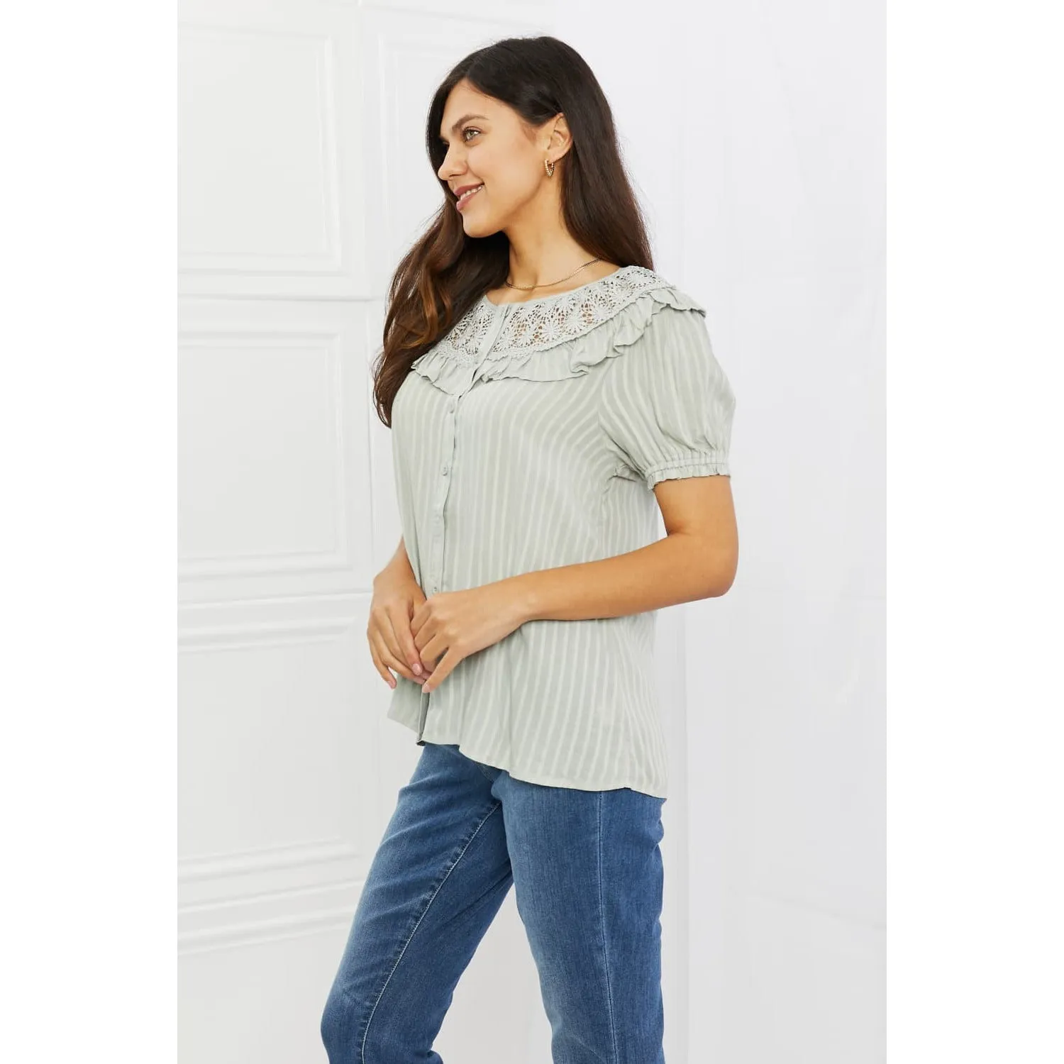HEYSON Sweet Talk Full Size Short Sleeve Top