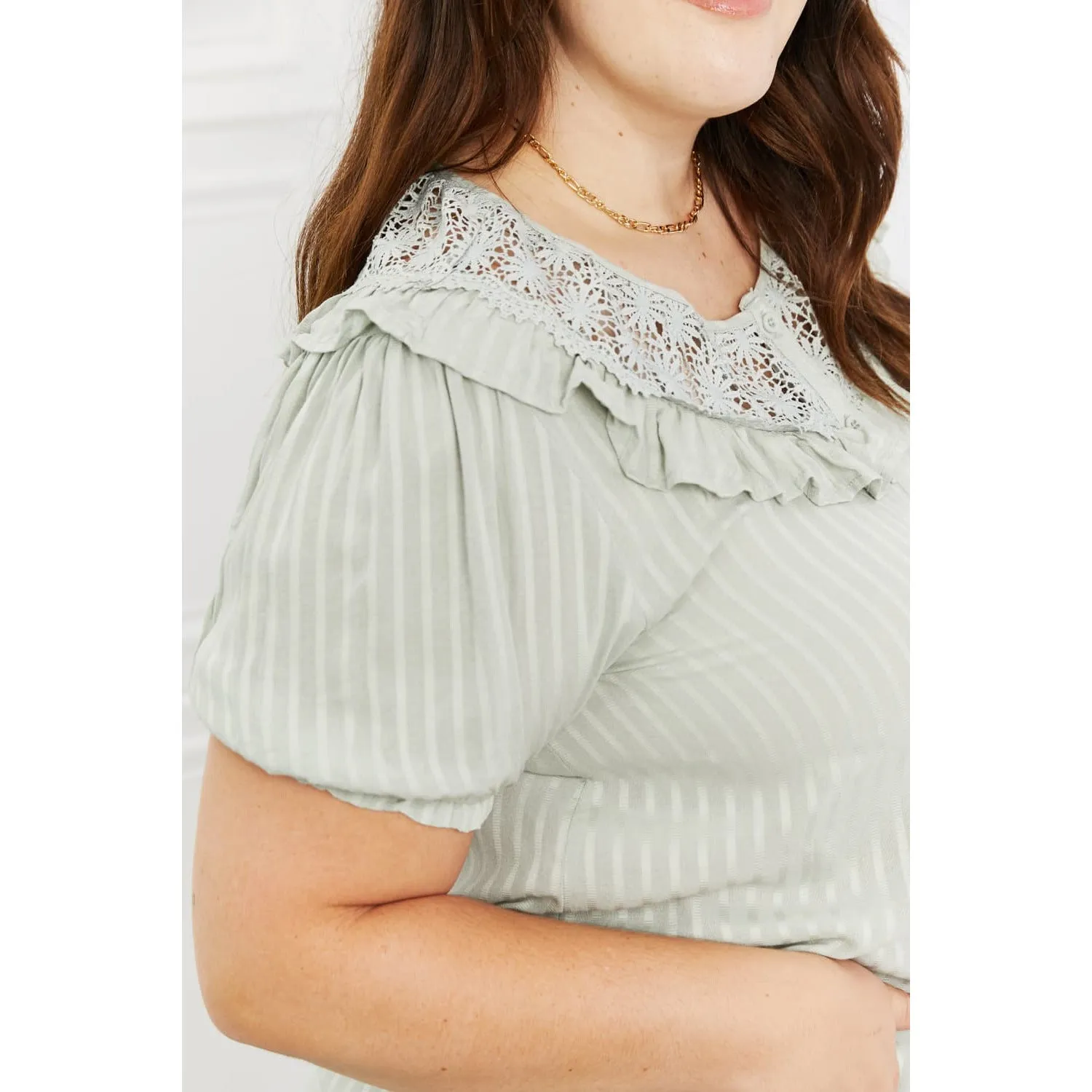 HEYSON Sweet Talk Full Size Short Sleeve Top