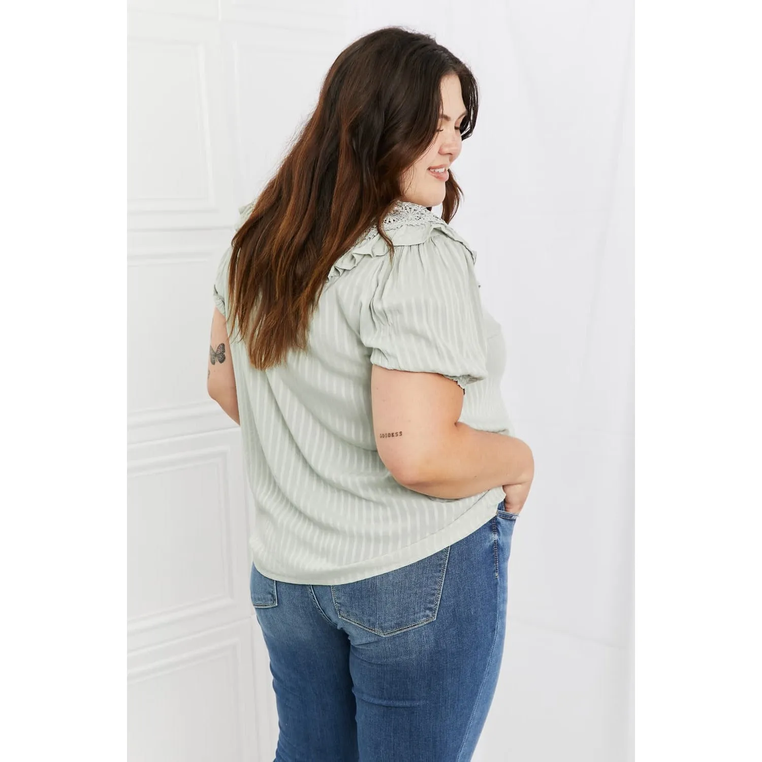 HEYSON Sweet Talk Full Size Short Sleeve Top