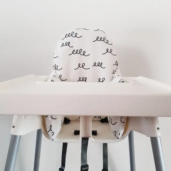 High Chair Cushion Cover - Squiggle