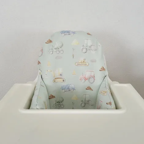 High Chair Cushion Cover - Trucks