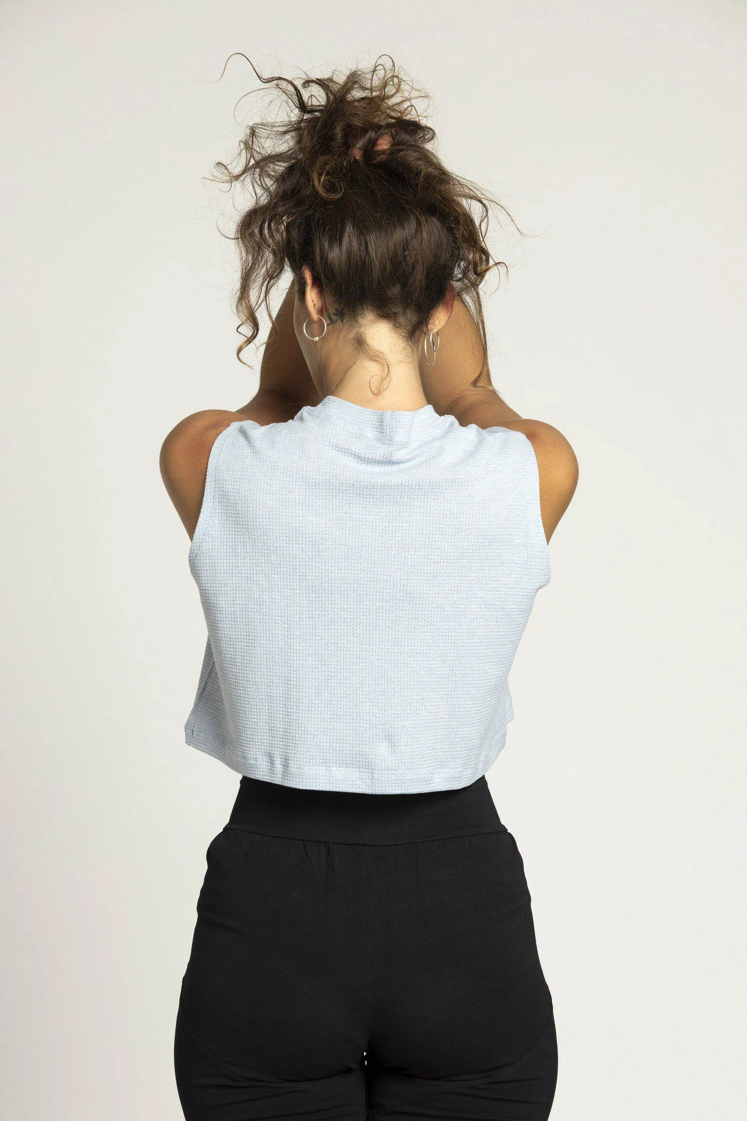 High Neck Crop Box Top