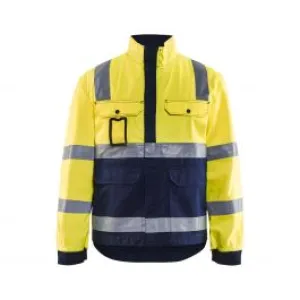 High&#x20;Vis&#x20;Jacket&#x20;4023&#x20;High&#x20;Vis&#x20;Geel&#x2F;Marine&#x20;-&#x20;Bl&#xE5;kl&#xE4;der