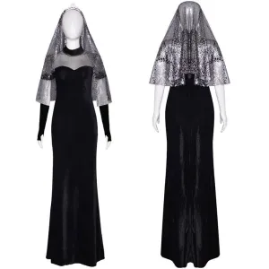 Hotel Transylvania 4 Mavis Dracula Black Wedding Dress Cosplay Costume