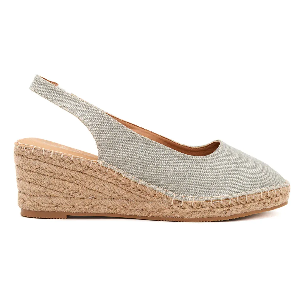 Imelda Light Gold & Beige Espadrilles