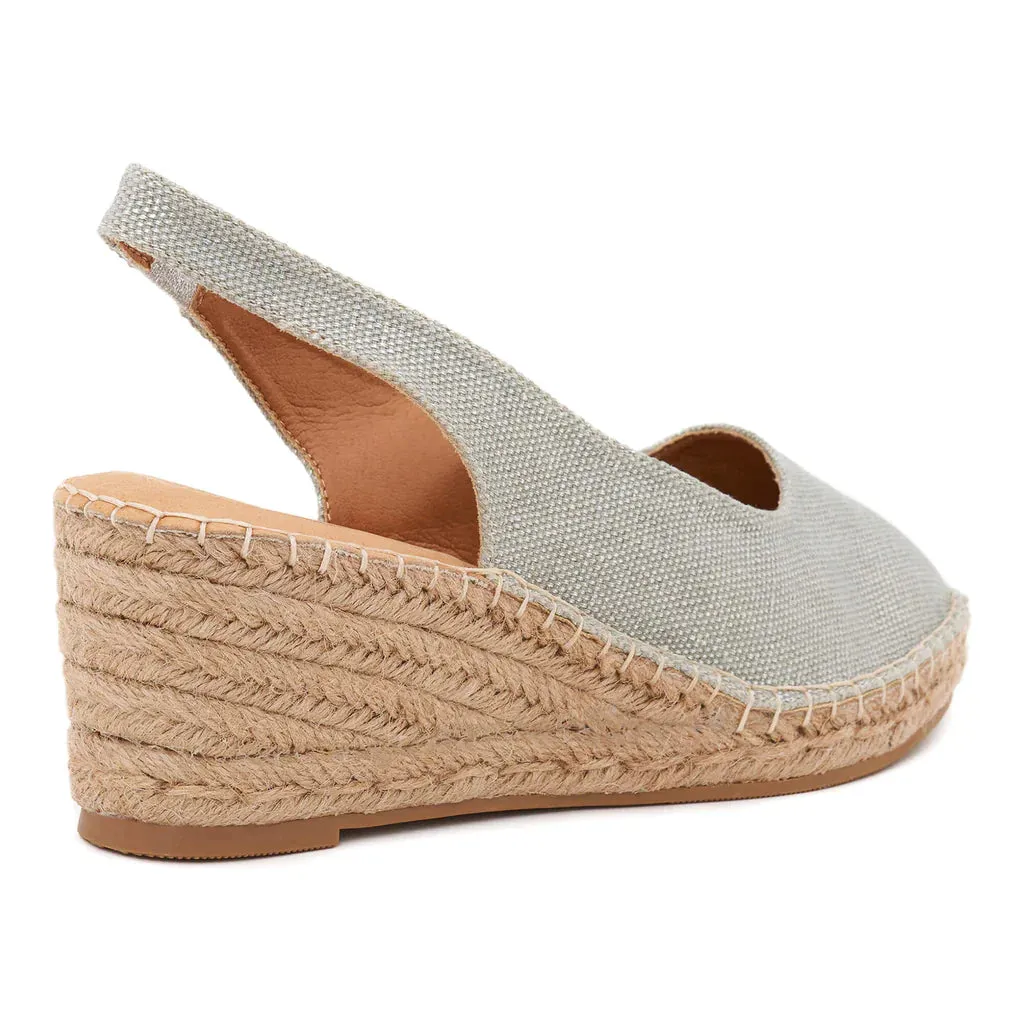 Imelda Light Gold & Beige Espadrilles