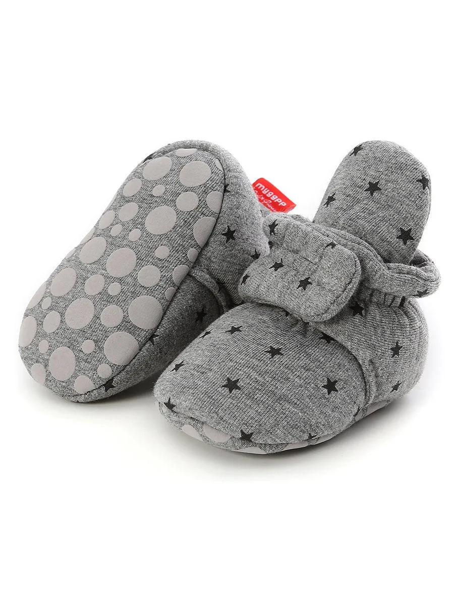 Infant Baby Star Pattern Velcro First Start Crib Shoes