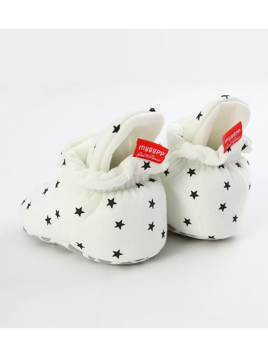 Infant Baby Star Pattern Velcro First Start Crib Shoes