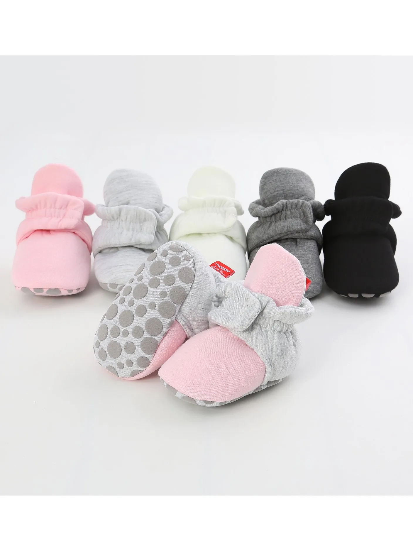 Infant Baby Star Pattern Velcro First Start Crib Shoes