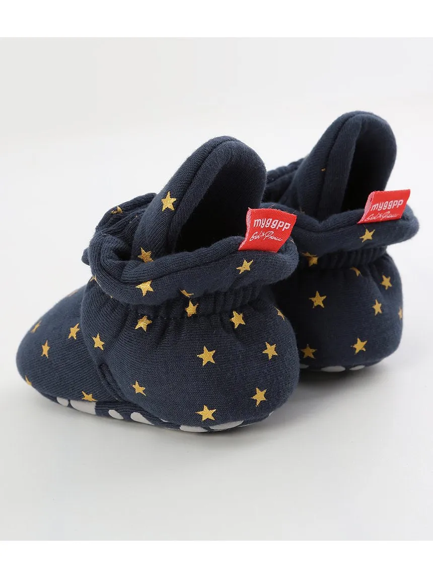 Infant Baby Star Pattern Velcro First Start Crib Shoes