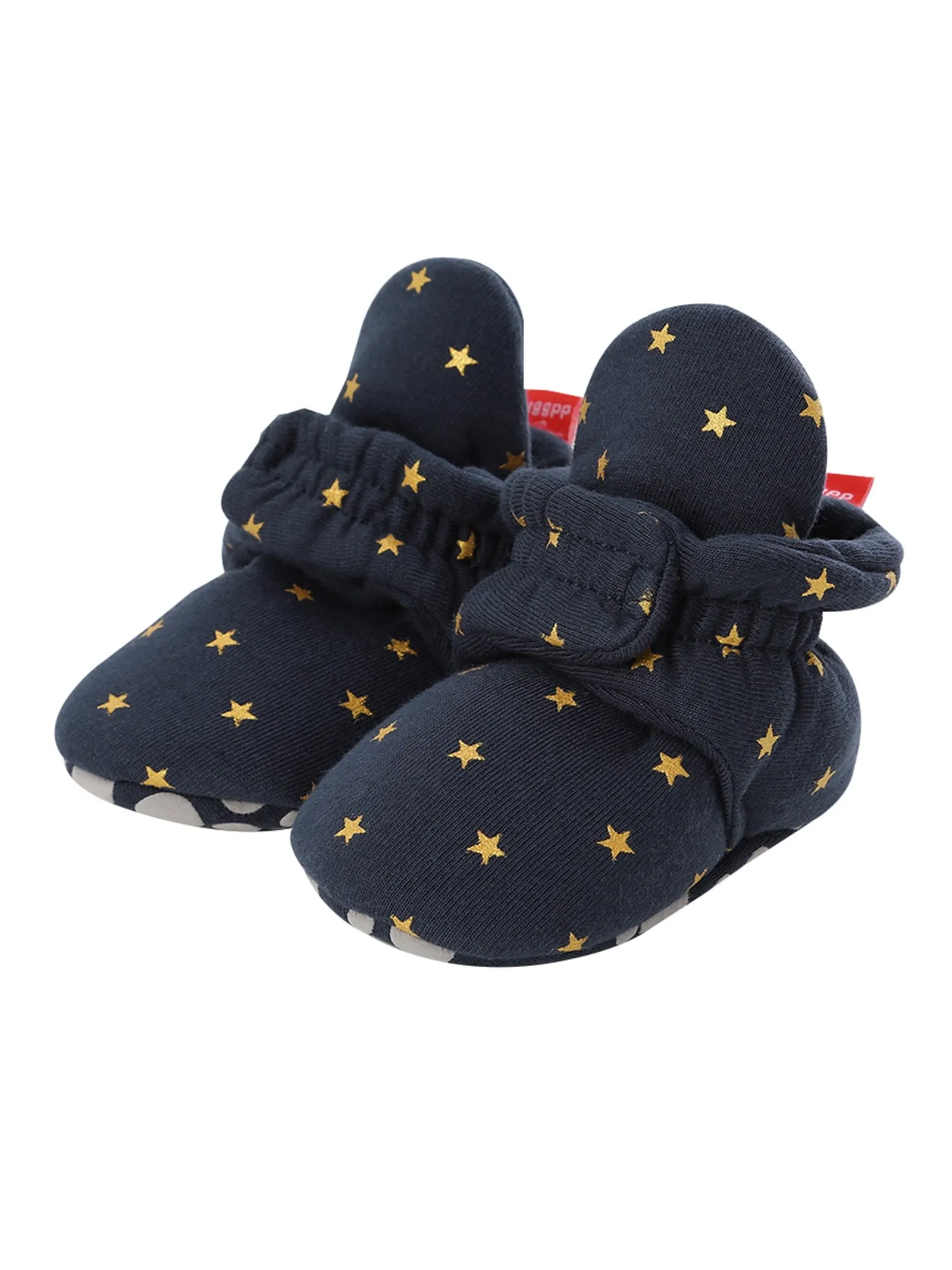 Infant Baby Star Pattern Velcro First Start Crib Shoes