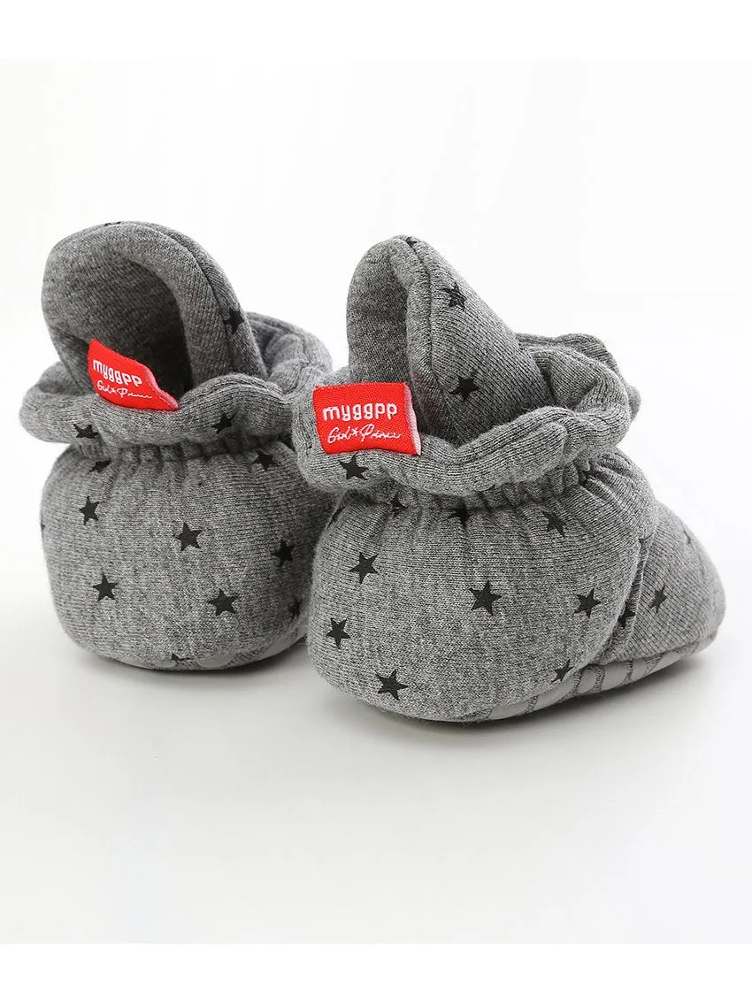 Infant Baby Star Pattern Velcro First Start Crib Shoes