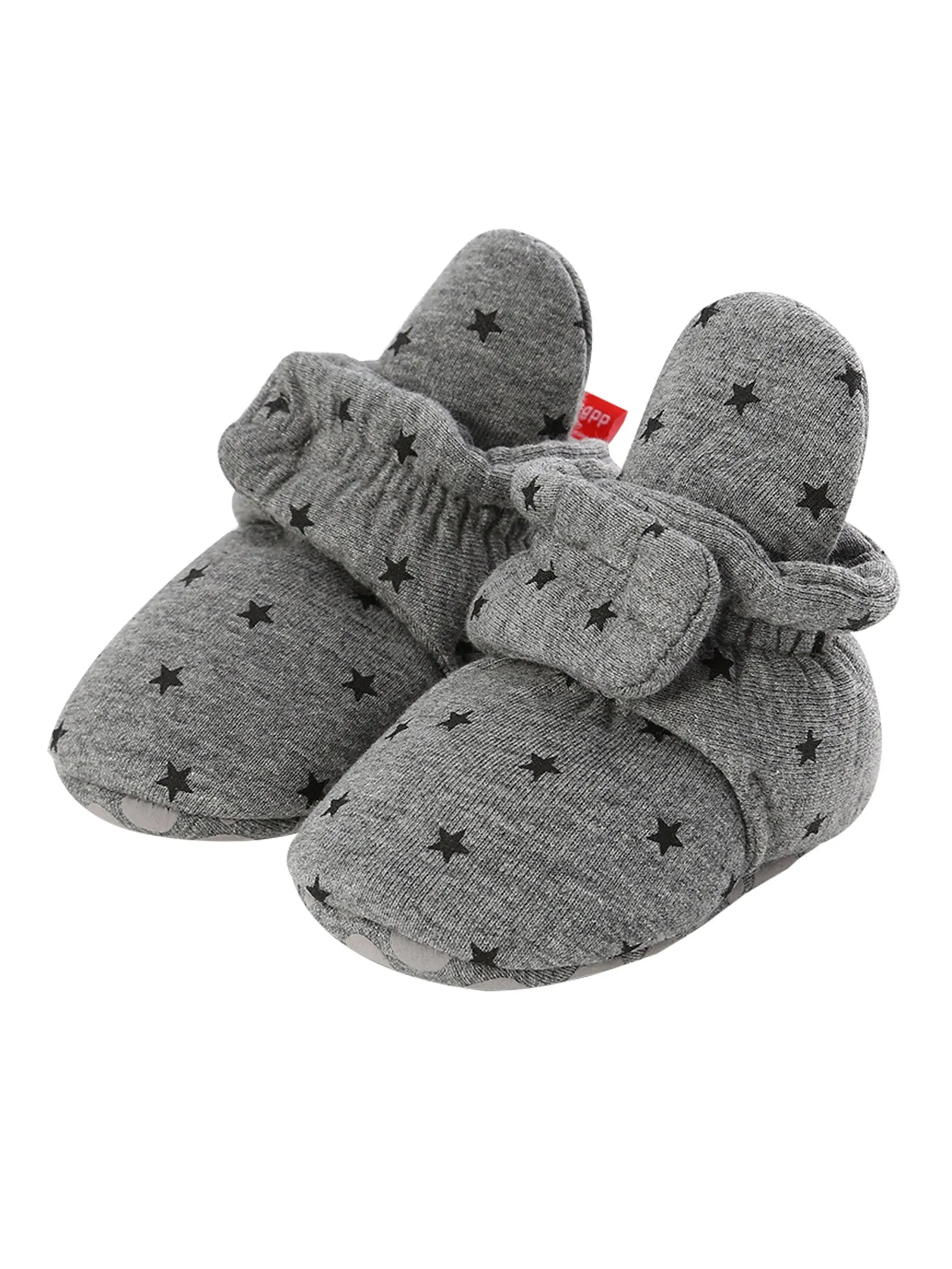 Infant Baby Star Pattern Velcro First Start Crib Shoes