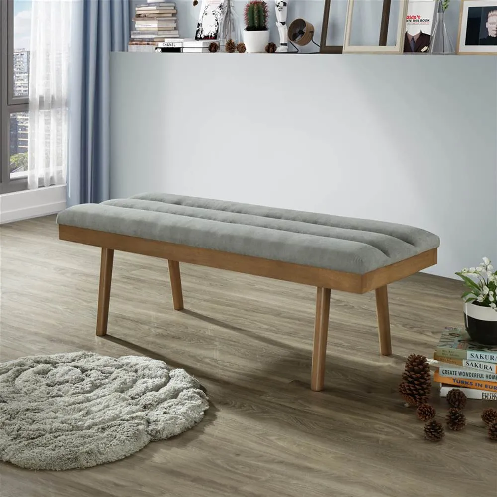 Inspire Paolo 401-691GY/WGY Bench In Grey/Washed Grey Leg