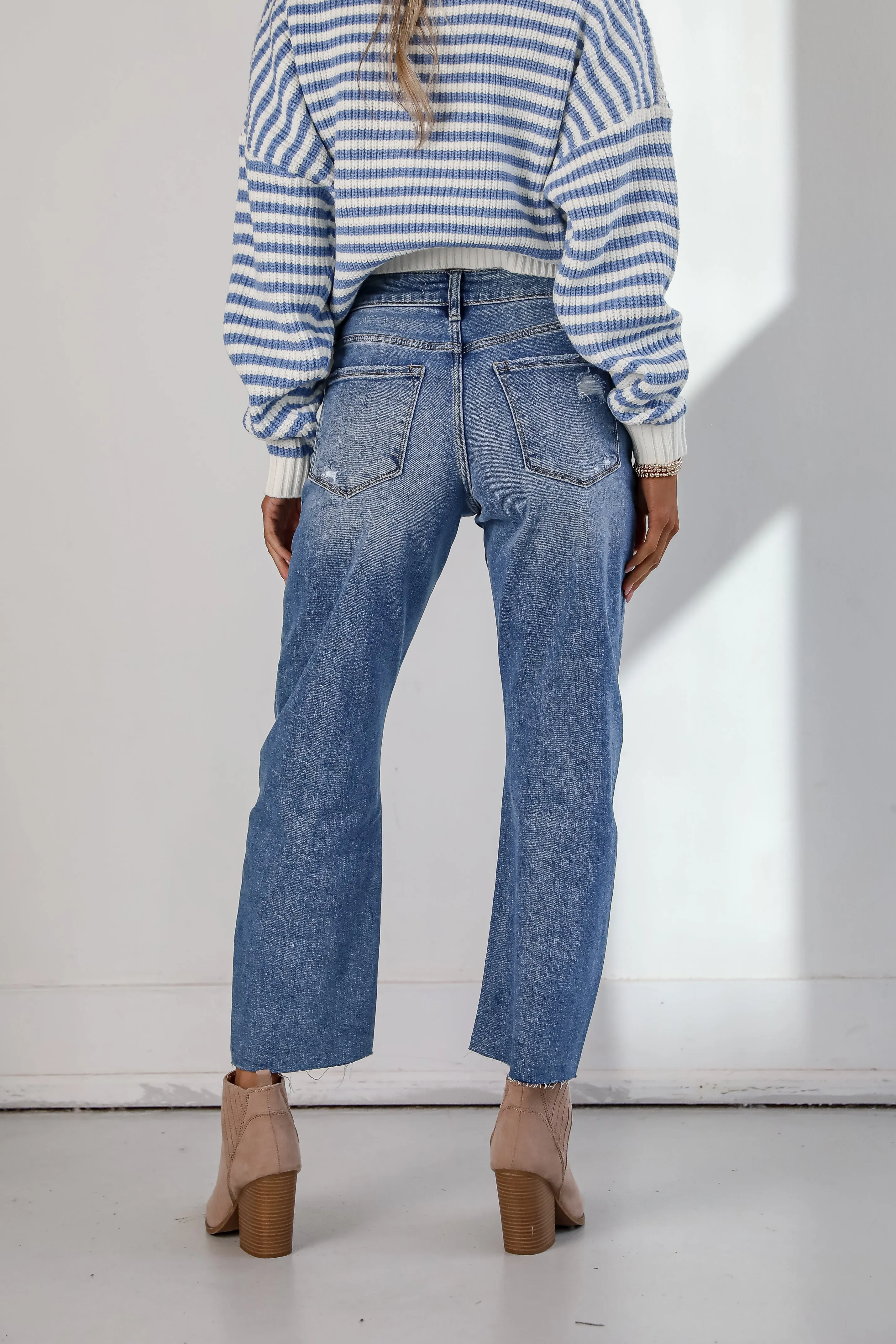 Jaci Medium Wash High-Rise Barrel Jeans