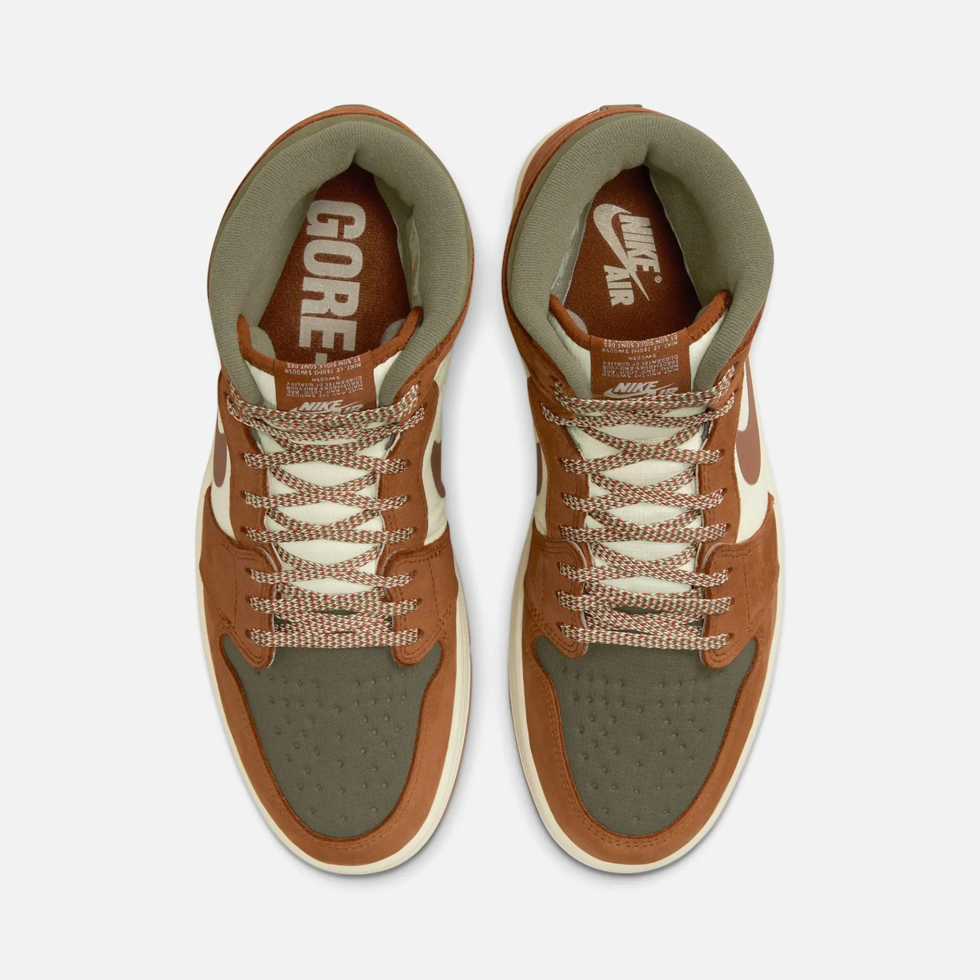 Jordan Air Jordan 1 - Element Legend Sand / Legend Coffee Med Olive / University Red