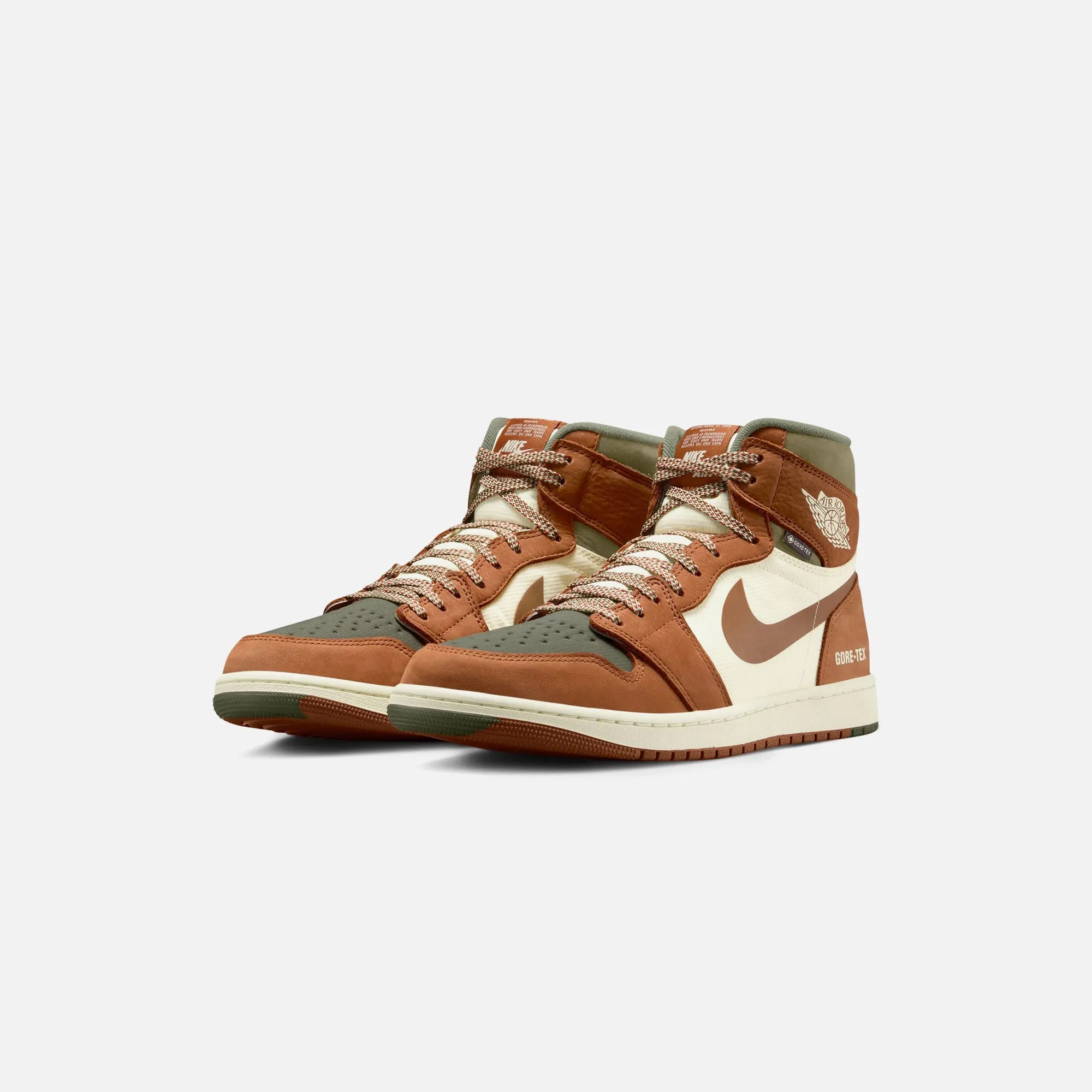 Jordan Air Jordan 1 - Element Legend Sand / Legend Coffee Med Olive / University Red