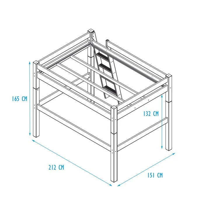 Kidz Beds - Double Bed High Sleeper