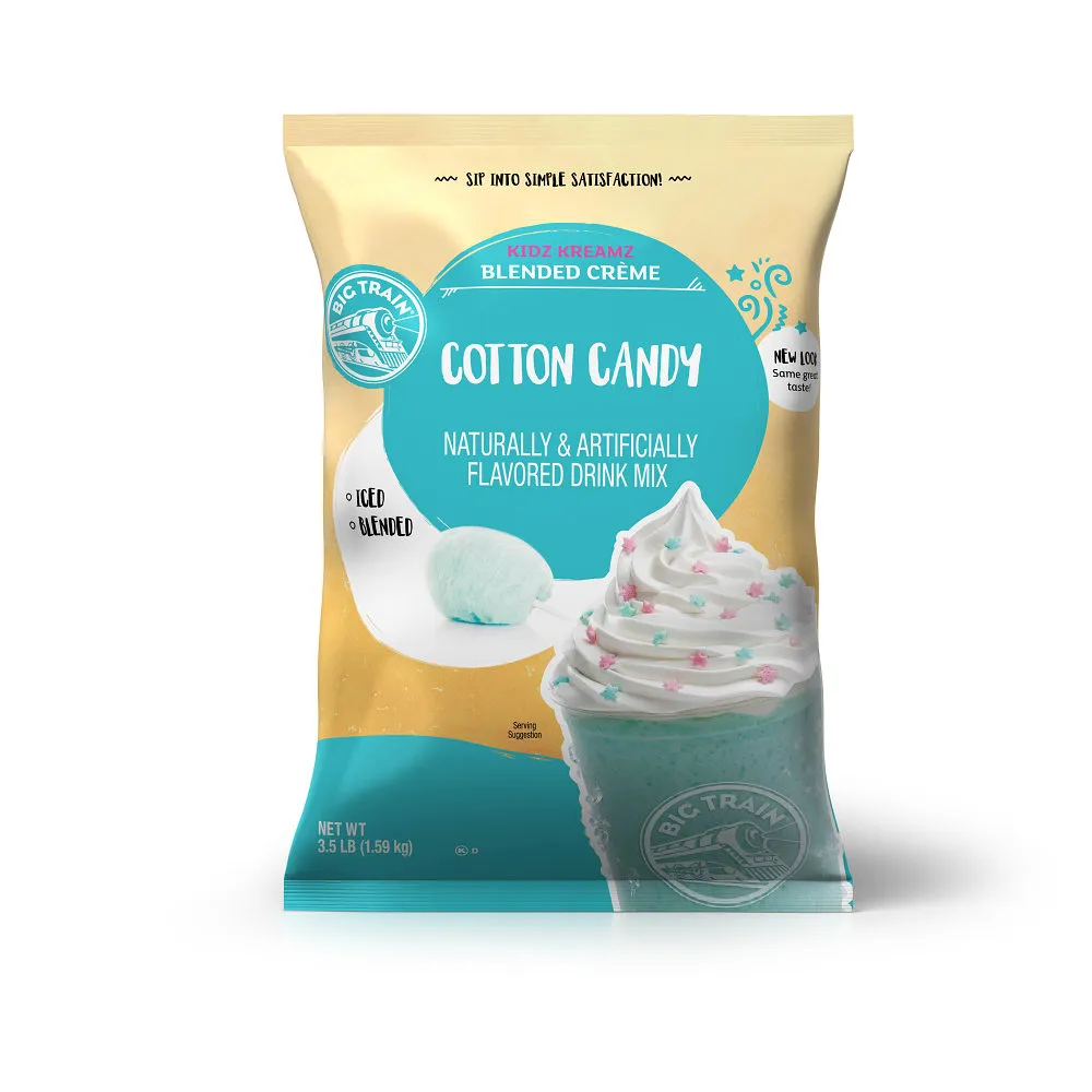 Kidz Kreamz Cotton Candy Blended Beverage Mix - 5 x 3.5lb Bags