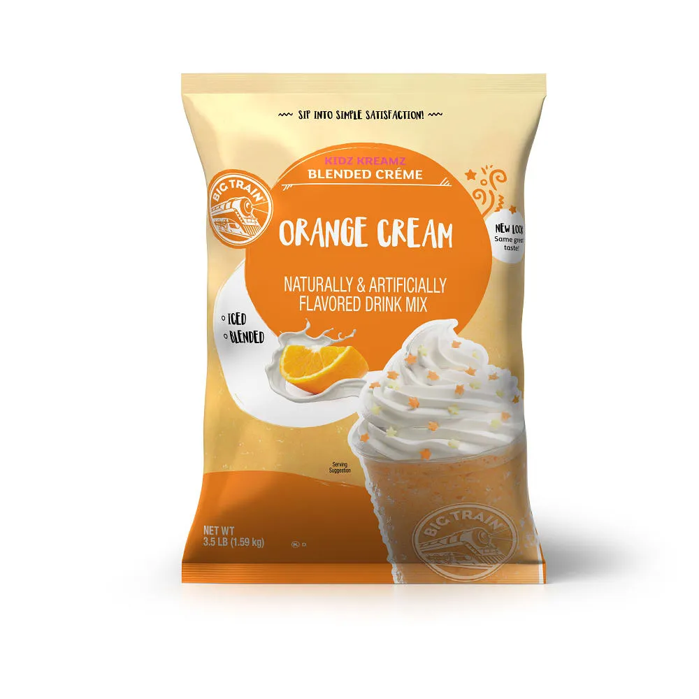 Kidz Kreamz Orange Cream Blended Beverage Mix - 5 x 3.5lb Bags