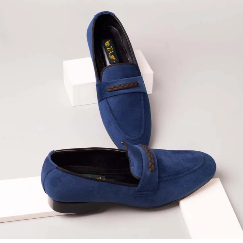 Knitted Velvet Formal Shoes