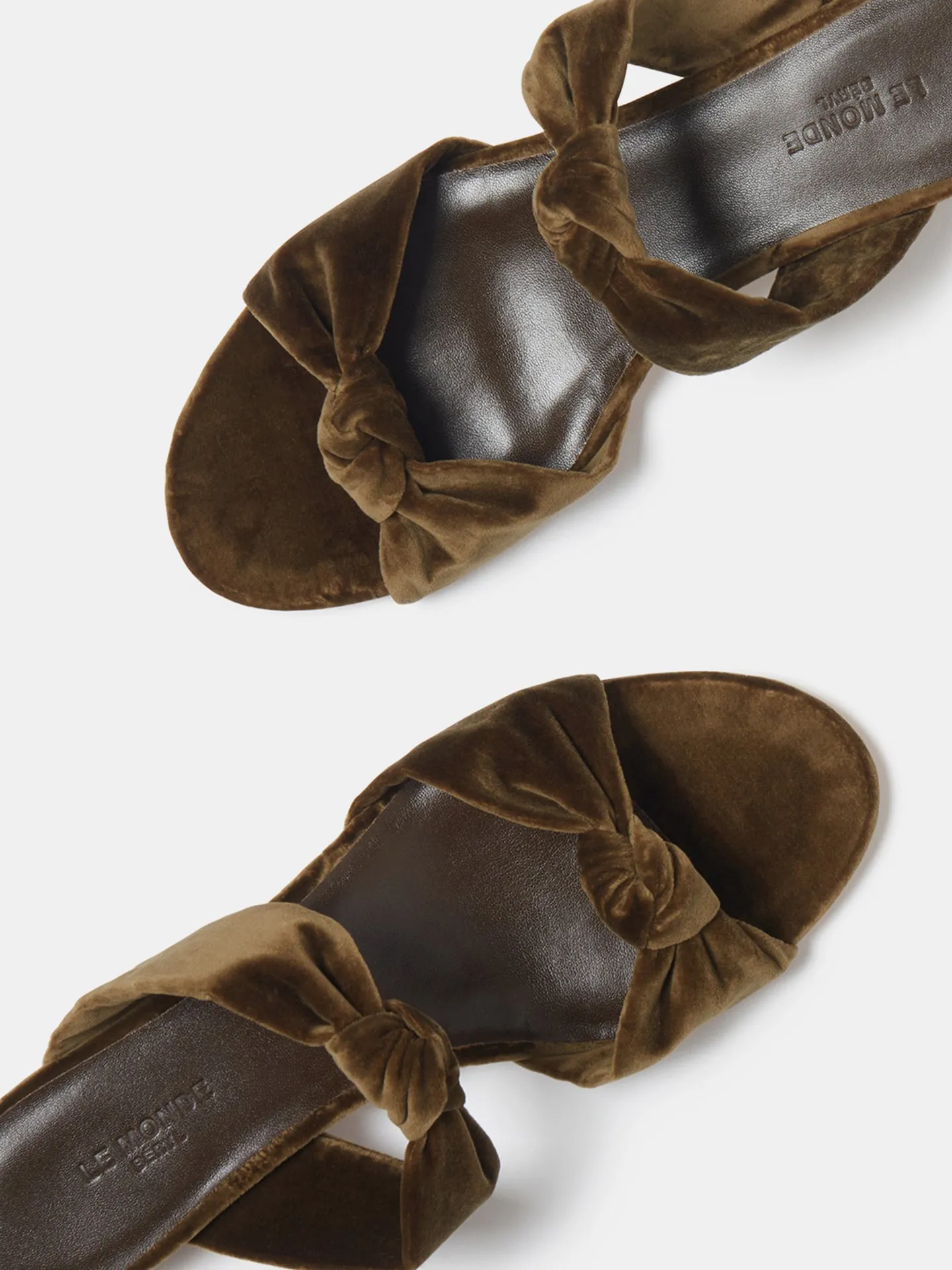 Knot Sandal Kitten / Cork Velvet