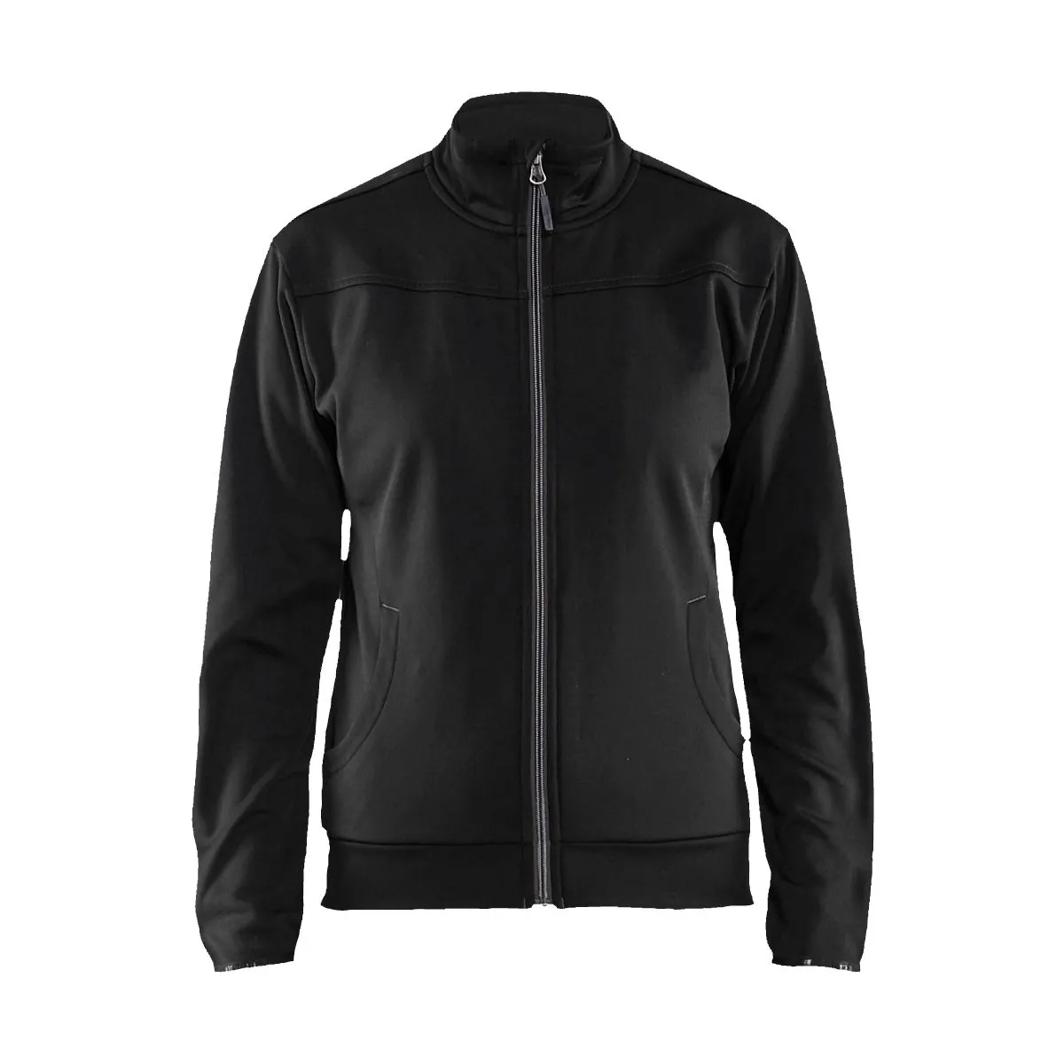 Ladies&#x20;Sweatshirt&#x20;With&#x20;Full&#x20;Zip&#x20;3394&#x20;Donker&#x20;Marineblauw&#x2F;Zwart&#x20;-&#x20;Bl&#xE5;kl&#xE4;der