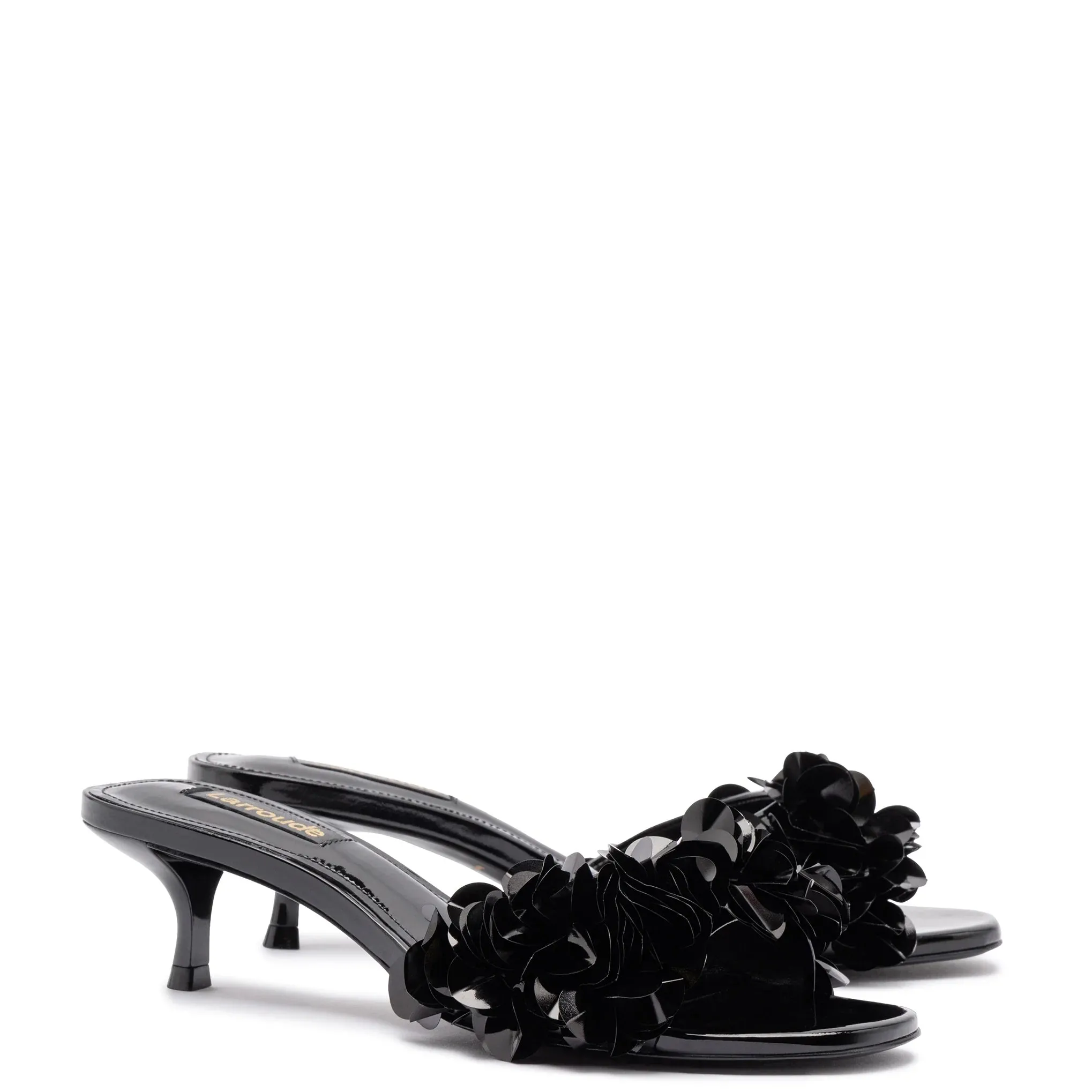 LARROUDE Greta Disco In Black Patent Leather
