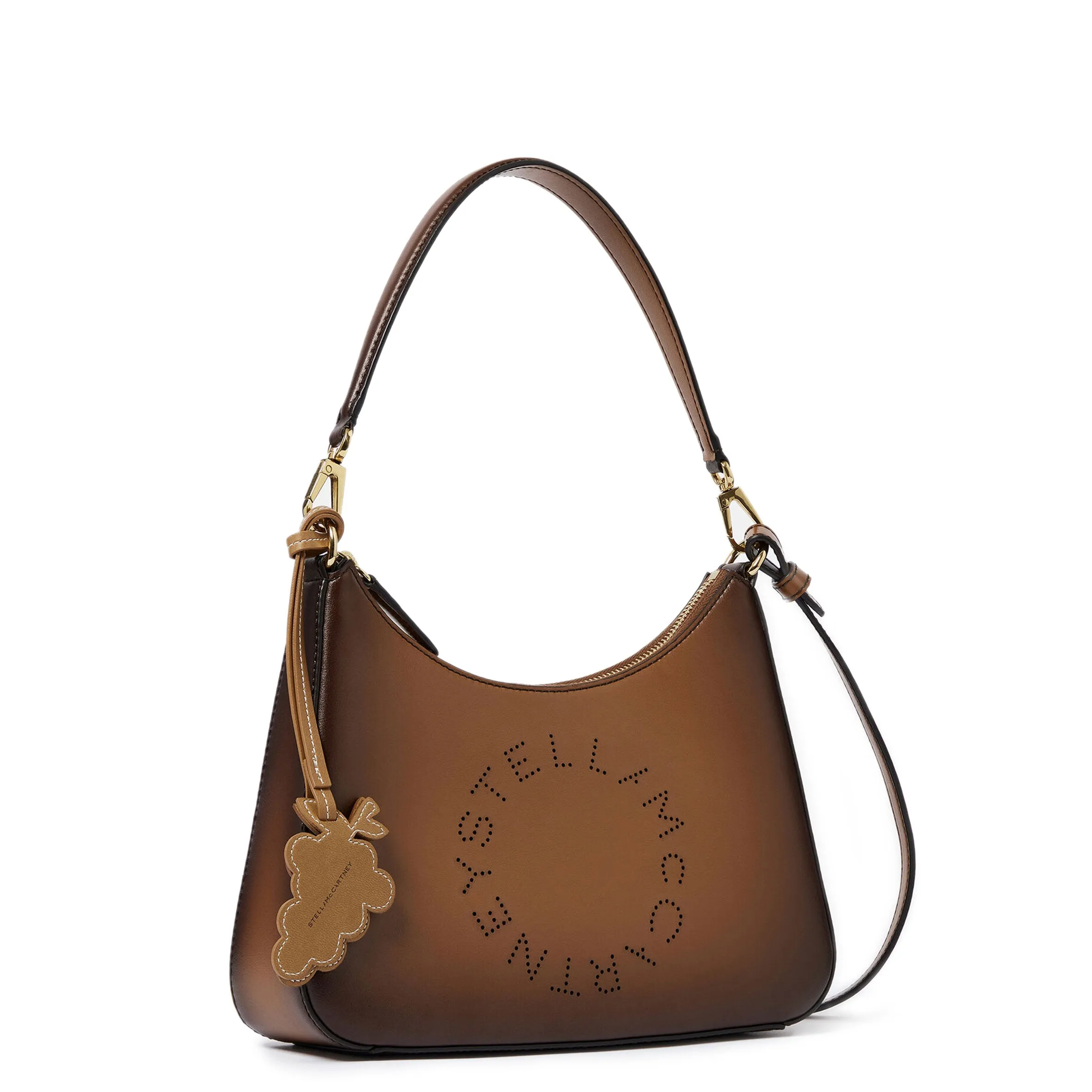 Logo Crossbody Shoulder Bag, Aged Brandy