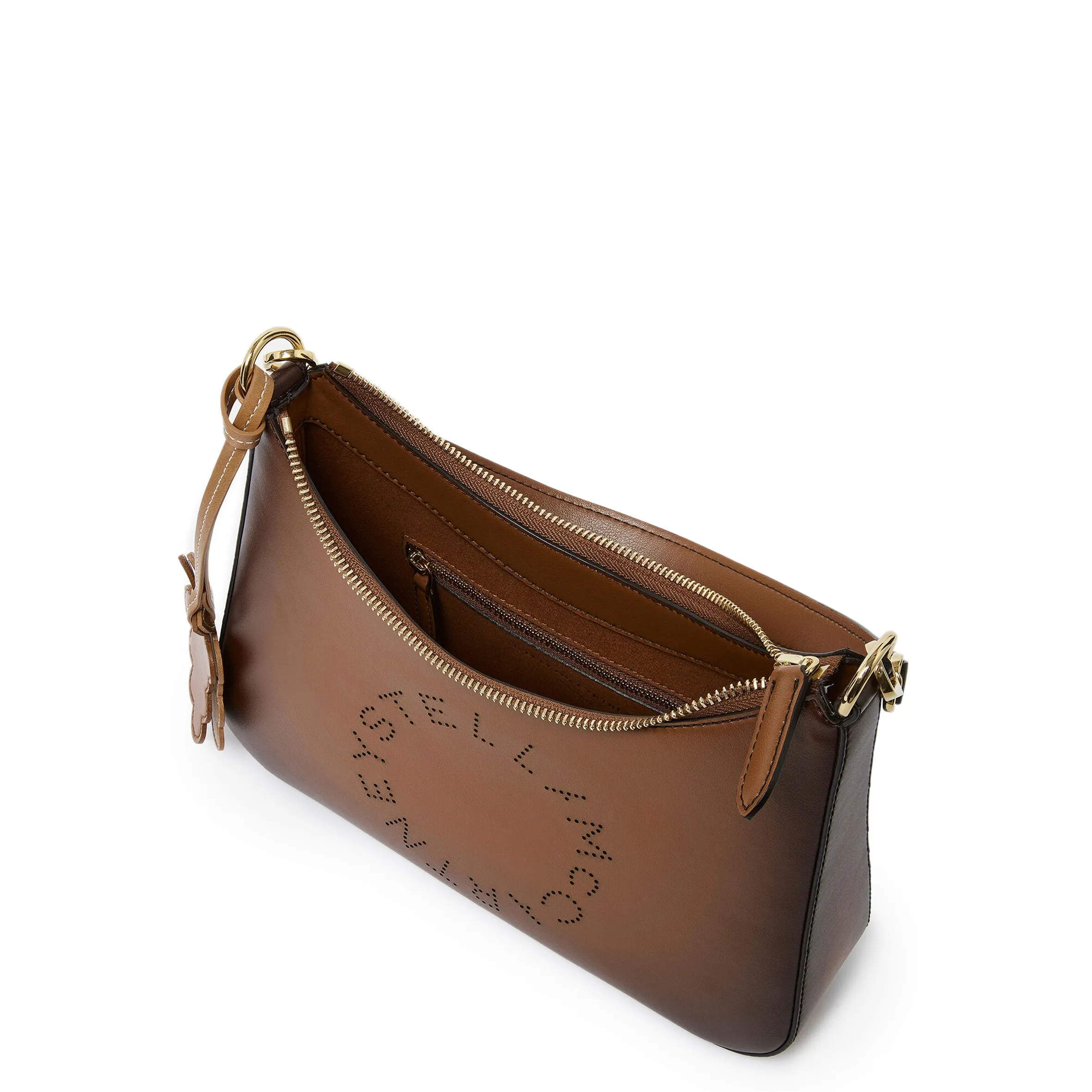 Logo Crossbody Shoulder Bag, Aged Brandy
