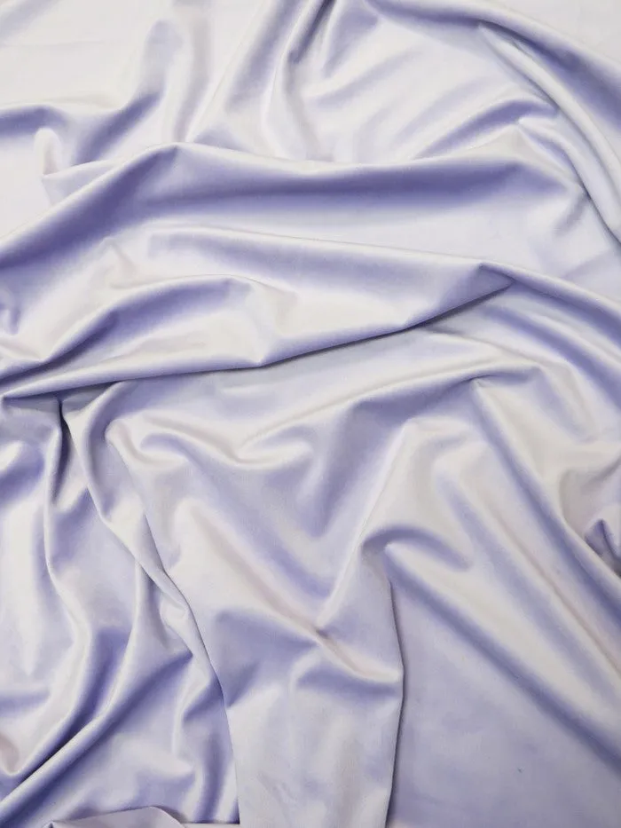 Matte Butter Velvet Drapery Upholstery Fabric / Ivory / Sold By The Yard