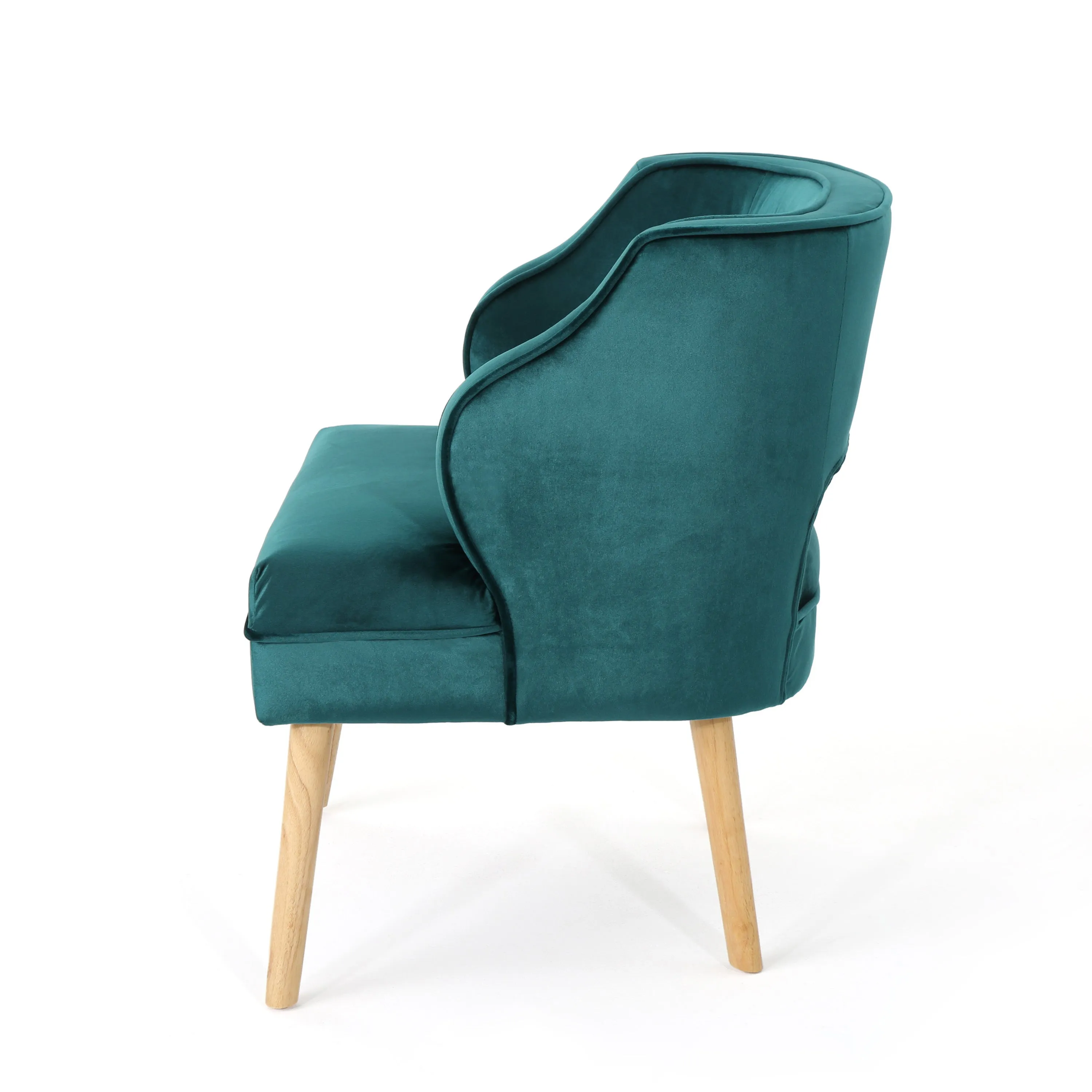 Michaela Mid Century Modern Velvet Accent Chair