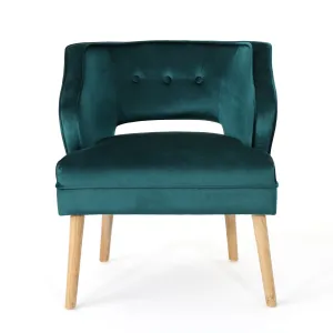Michaela Mid Century Modern Velvet Accent Chair