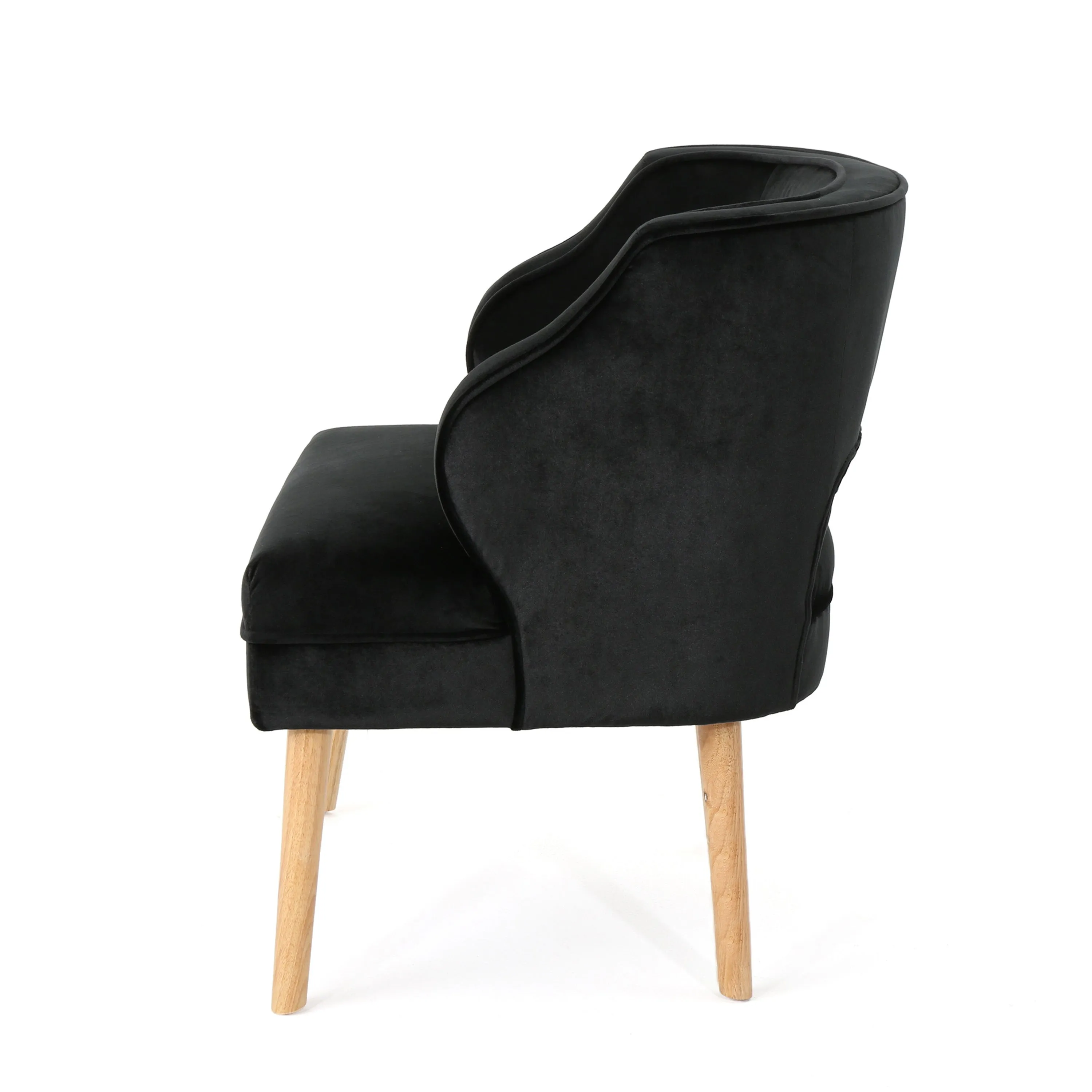 Michaela Mid Century Modern Velvet Accent Chair