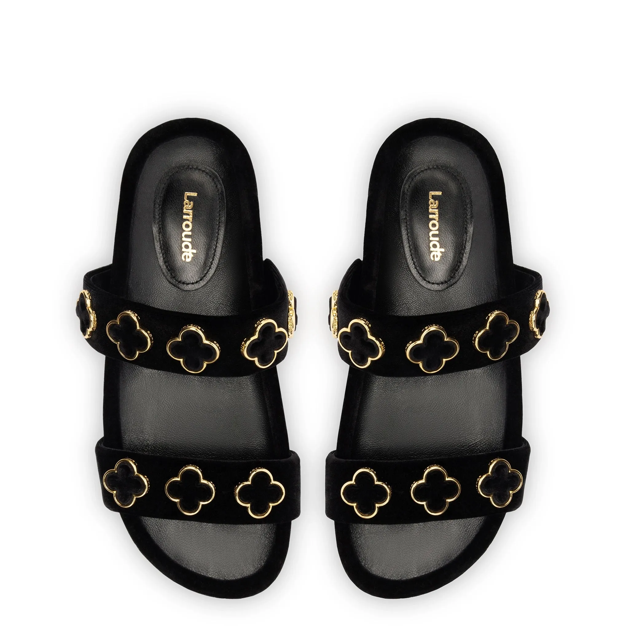 Milan Piccolo Slide In Black Velvet