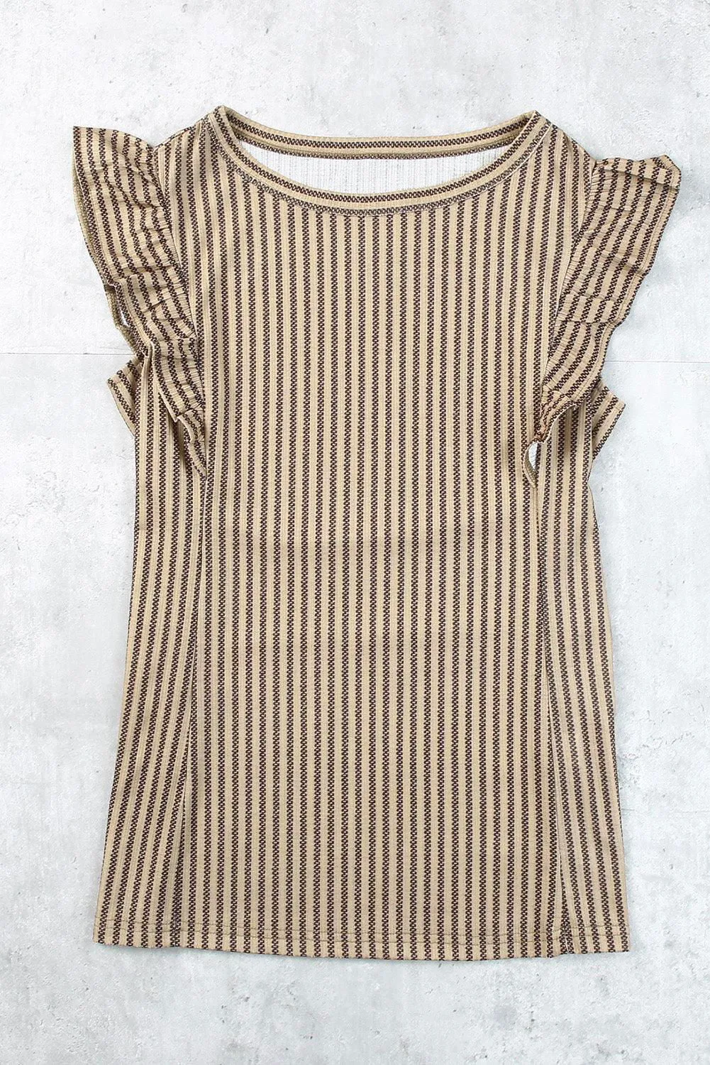 Miro Ruffle Stiped Top