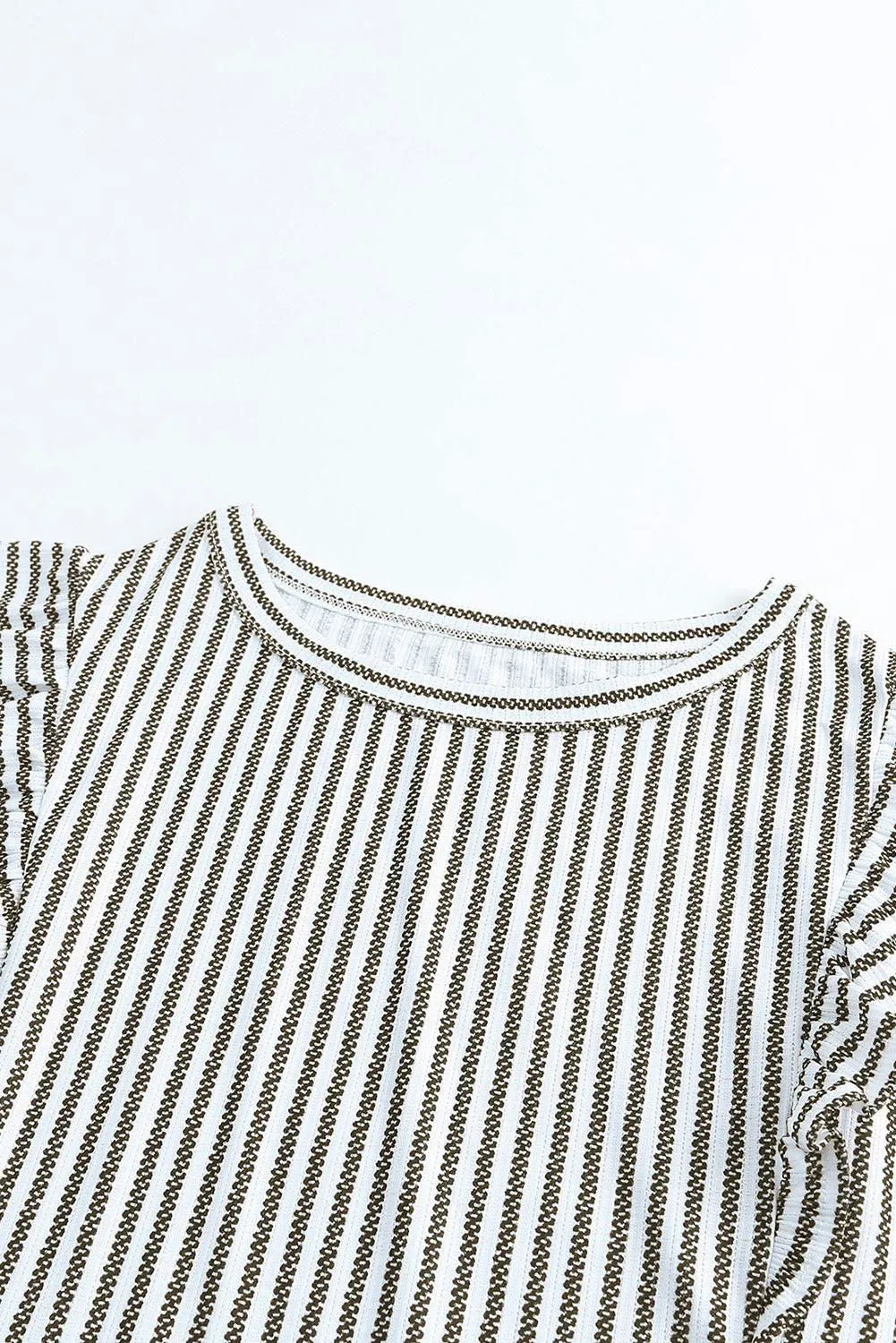 Miro Ruffle Stiped Top