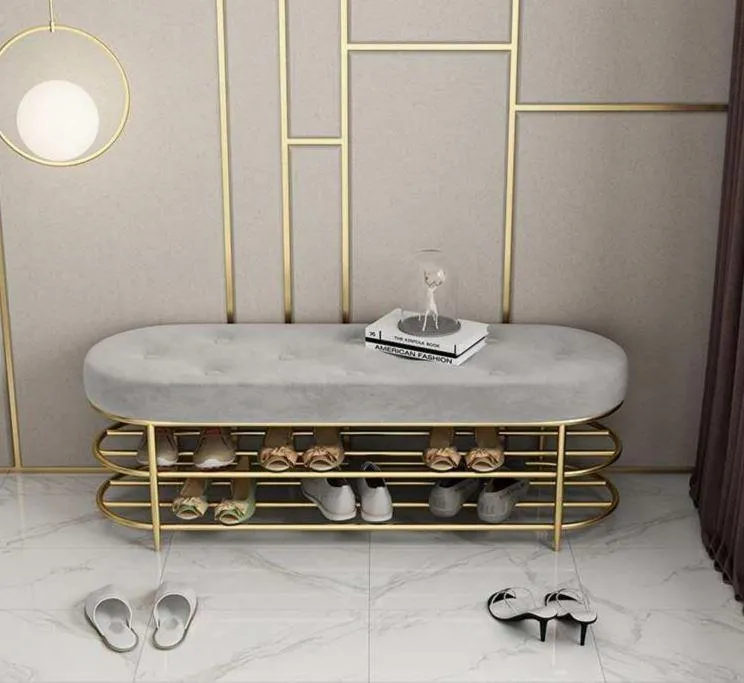 Modern Entryway Shoe Bench BRIANA