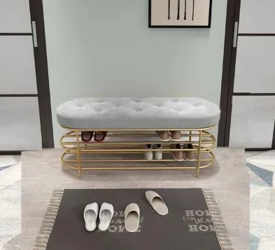 Modern Entryway Shoe Bench BRIANA