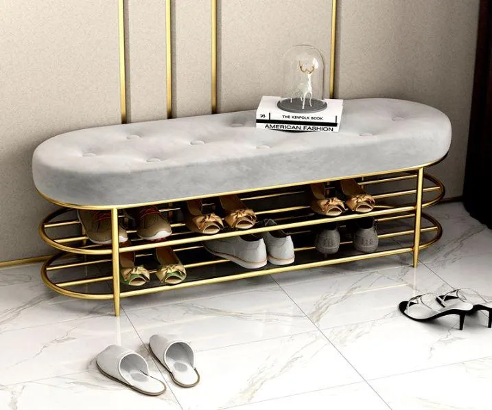 Modern Entryway Shoe Bench BRIANA