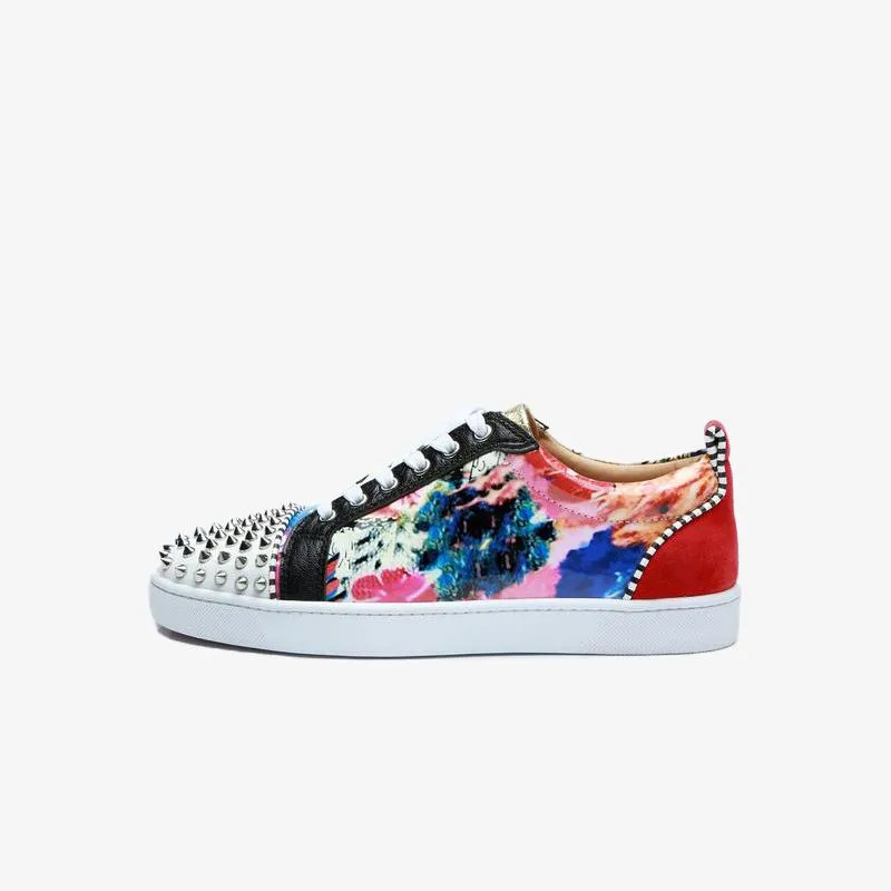 Multicolor Studded Sneakers