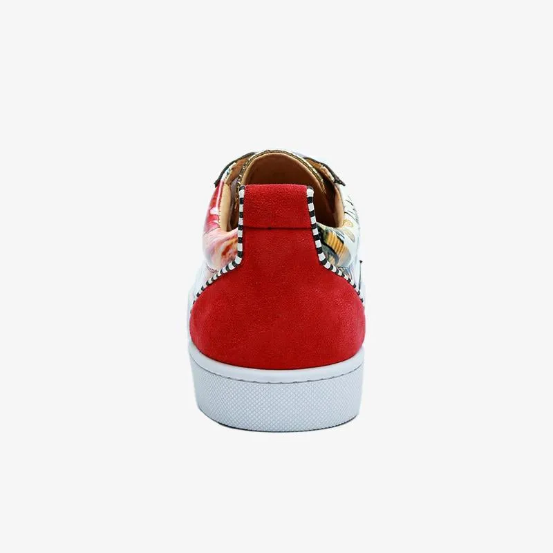 Multicolor Studded Sneakers