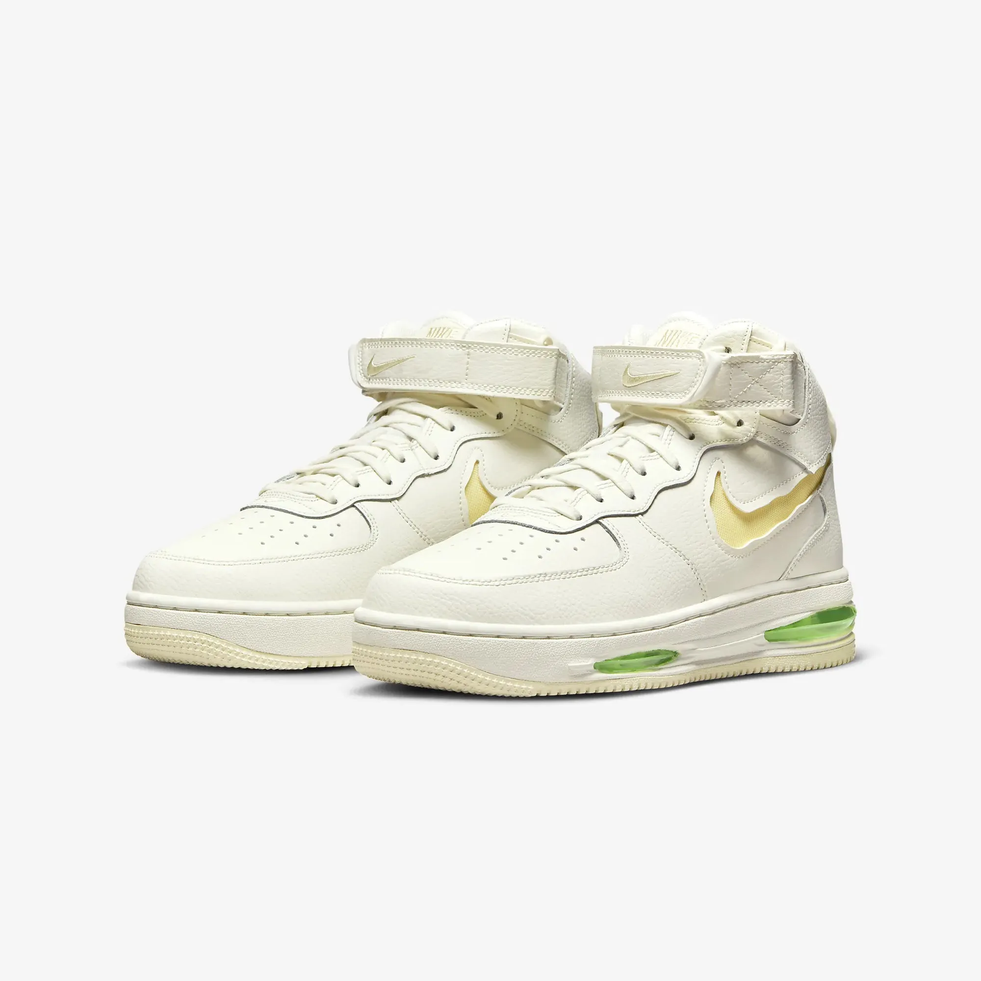 Nike | AIR FORCE 1 MID EVO  { SAIL/COCONUT MILK-LIME BLAST