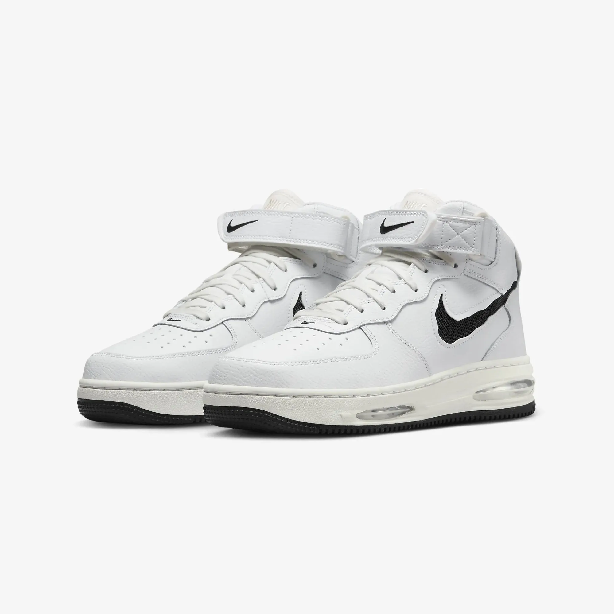 Nike | AIR FORCE 1 MID EVO  { SUMMIT WHITE/BLACK-SAIL